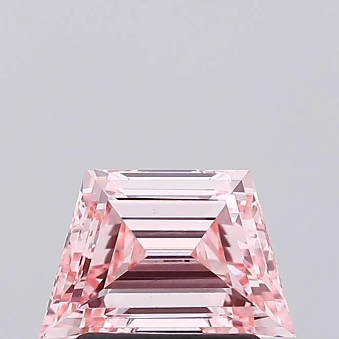 1.14ct Trapezoid Lab Grown Diamond (Colour Fancy Vivid Pink, Clarity VVS2, IGI Certified)