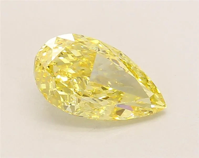 1.17ct Pear Lab Grown Diamond (Colour Fancy Vivid Yellow, Clarity VVS2, IGI Certified)