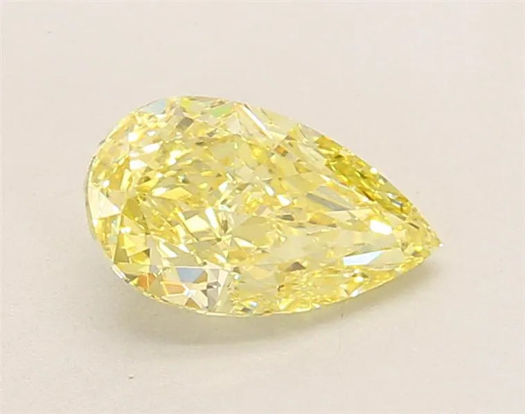 1.18ct Pear Lab Grown Diamond (Colour Fancy Intense Yellow, Clarity VS1, IGI Certified)