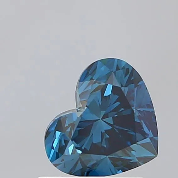 1.19ct Heart Lab Grown Diamond (Colour Fancy Vivid Blue, Clarity VS1, IGI Certified)