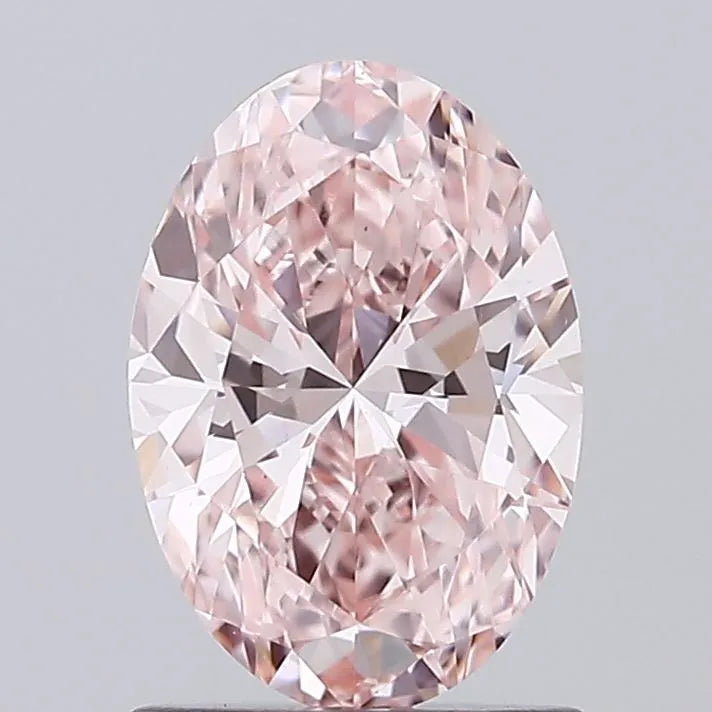 1.21ct Oval Lab Grown Diamond (Colour Fancy Intense Pink, Clarity VS1, IGI Certified)