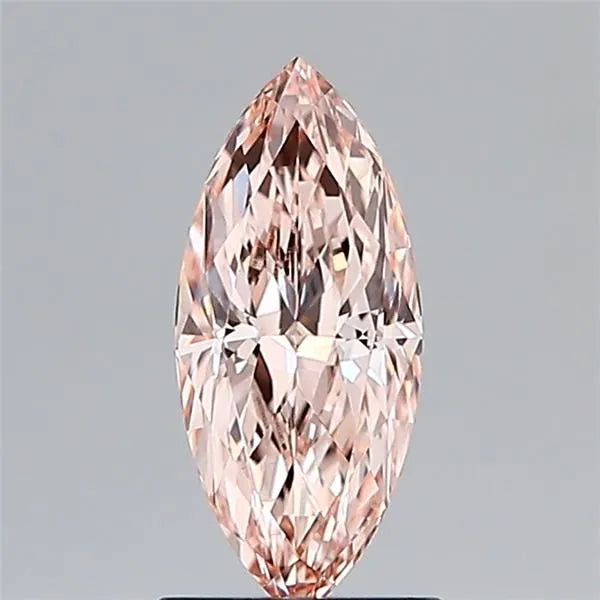 1.28ct Marquise Lab Grown Diamond (Colour Fancy Brownish Pink, Clarity VVS2, IGI Certified)