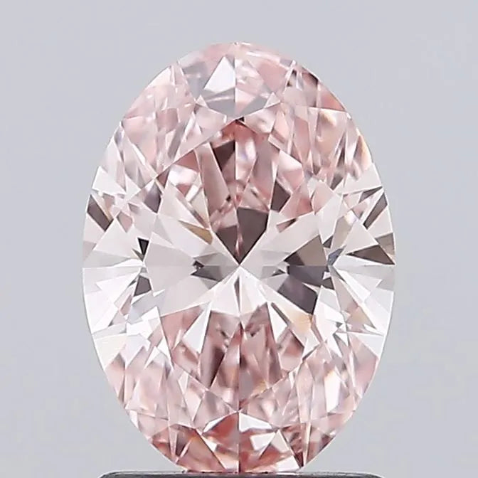 1.29ct Oval Lab Grown Diamond (Colour Fancy Intense Pink, Clarity VS1, IGI Certified)