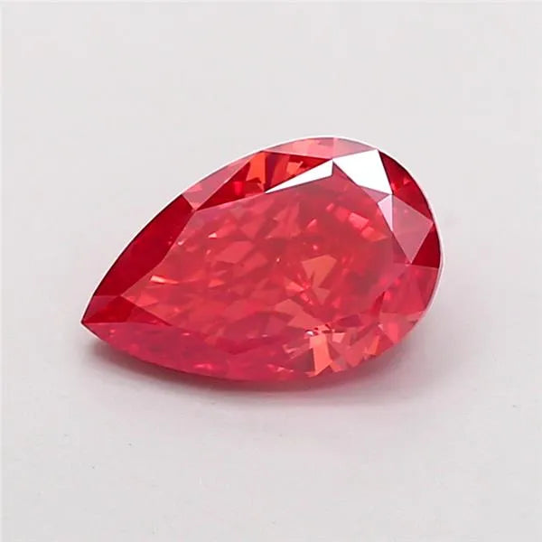 1.29ct Pear Lab Grown Diamond (Colour Fancy Vivid Red, Clarity VS1, IGI Certified)