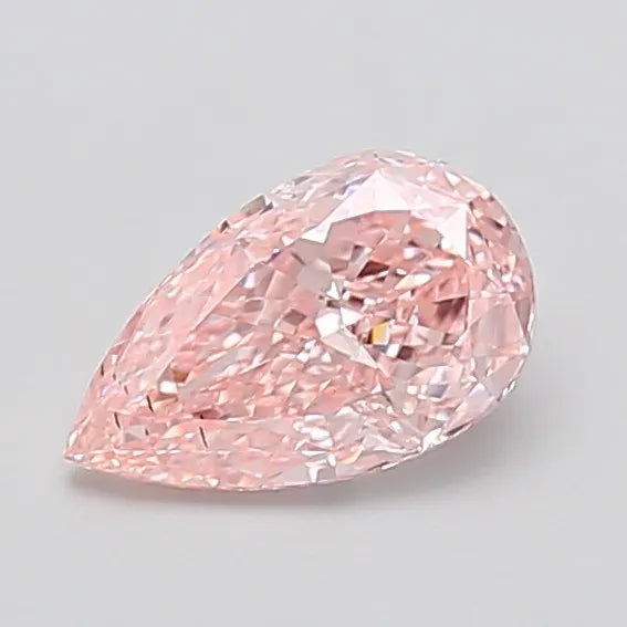 1.34ct Pear Lab Grown Diamond (Colour Fancy Intense Pink, Clarity VS2, IGI Certified)