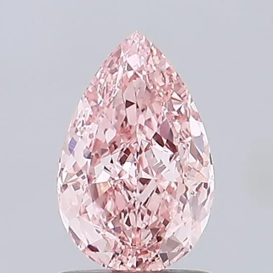1.40ct Pear Lab Grown Diamond (Colour Fancy Vivid Pink, Clarity VS1, IGI Certified)