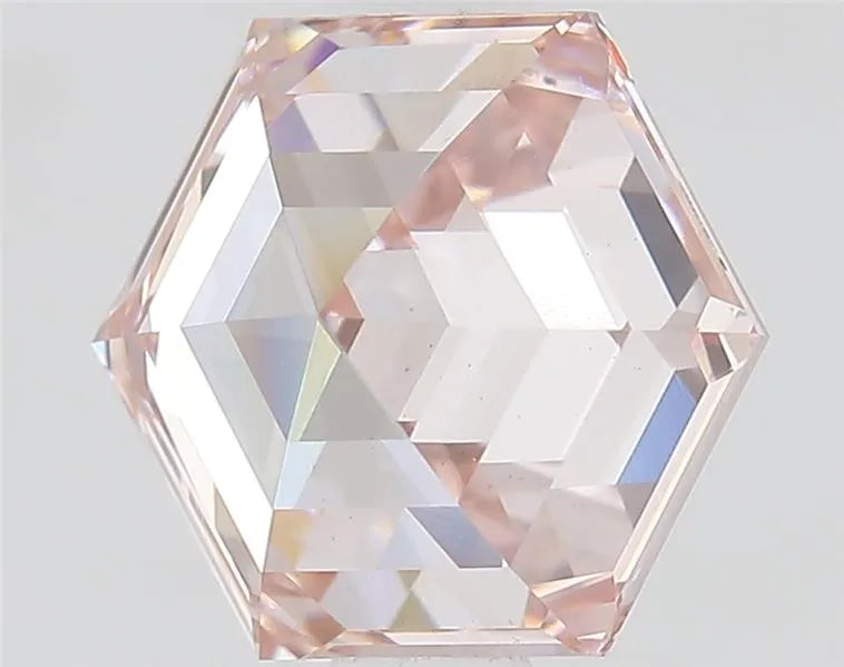 1.41ct Hexagonal Lab Grown Diamond (Colour Fancy Pink, Clarity VS1, IGI Certified)