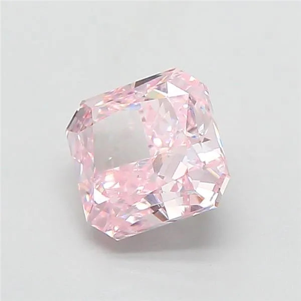 1.45ct Square radiant Lab Grown Diamond (Colour Fancy Pink, Clarity VS1, IGI Certified)