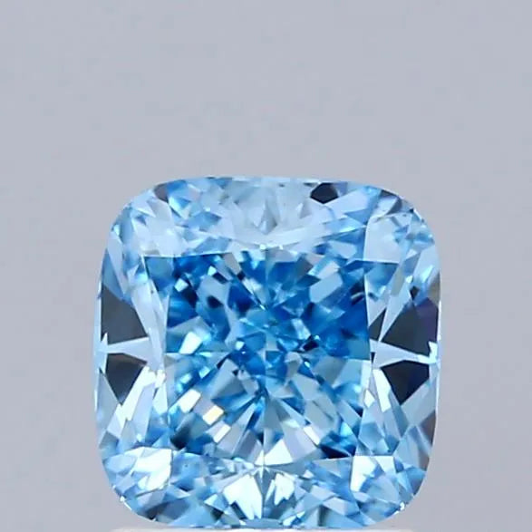 1.50ct Cushion modified Lab Grown Diamond (Colour Fancy Vivid Blue, Clarity VS1, IGI Certified)