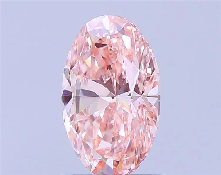 1.50ct Oval Lab Grown Diamond (Colour Fancy Intense Pink, Clarity VS1, IGI Certified)