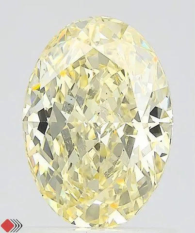 1.50ct Oval Lab Grown Diamond (Colour Fancy Light Yellow, Clarity VS2, IGI Certified)