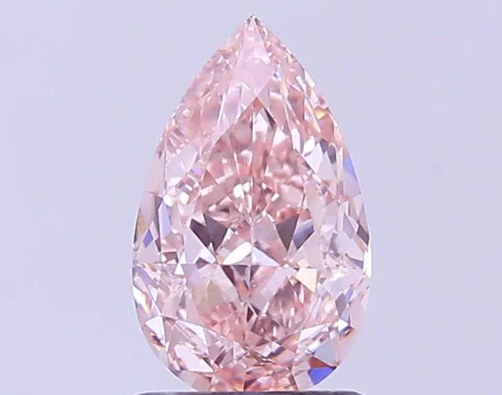 1.50ct Pear Lab Grown Diamond (Colour Fancy Intense Pink, Clarity VS1, IGI Certified)