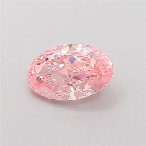 1.51ct Oval Lab Grown Diamond (Colour Fancy Vivid Pink, Clarity VS2, IGI Certified)