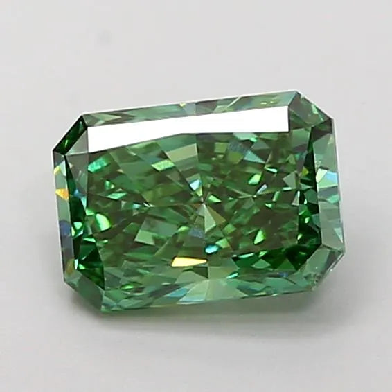 1.51ct Radiant Lab Grown Diamond (Colour Fancy Vivid Green, Clarity VS2, IGI Certified)