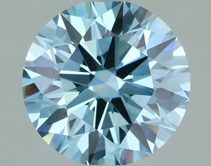 1.53ct Round Lab Grown Diamond (Colour Fancy Intense Blueish Green, Clarity VS1, Cut ID, IGI Certified)
