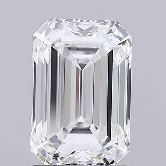 1.55ct Emerald Lab Grown Diamond (Colour D, Clarity IF, IGI Certified)