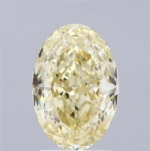 1.57ct Oval Lab Grown Diamond (Colour Fancy Light Yellow, Clarity VS1, IGI Certified)