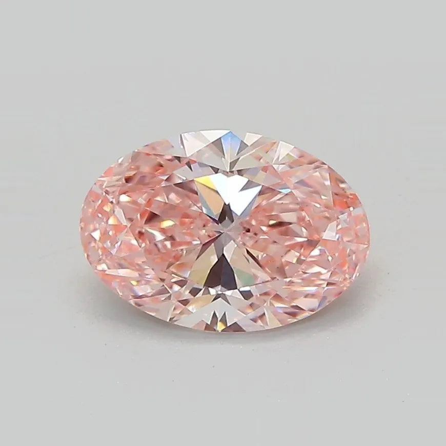 1.60ct Oval Lab Grown Diamond (Colour Fancy Intense Pink, Clarity VS1, IGI Certified)