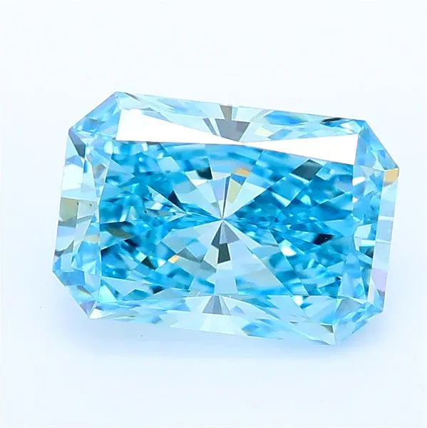 1.71ct Radiant Lab Grown Diamond (Colour Fancy Vivid Blue, Clarity VS1, IGI Certified)