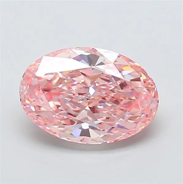 1.73ct Oval Lab Grown Diamond (Colour Fancy Vivid Pink, Clarity VS2, IGI Certified)