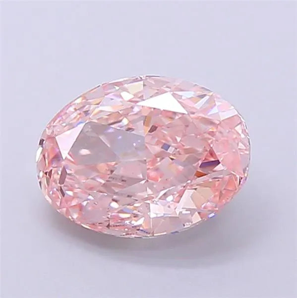 1.82ct Oval Lab Grown Diamond (Colour Fancy Intense Pink, Clarity VS2, IGI Certified)