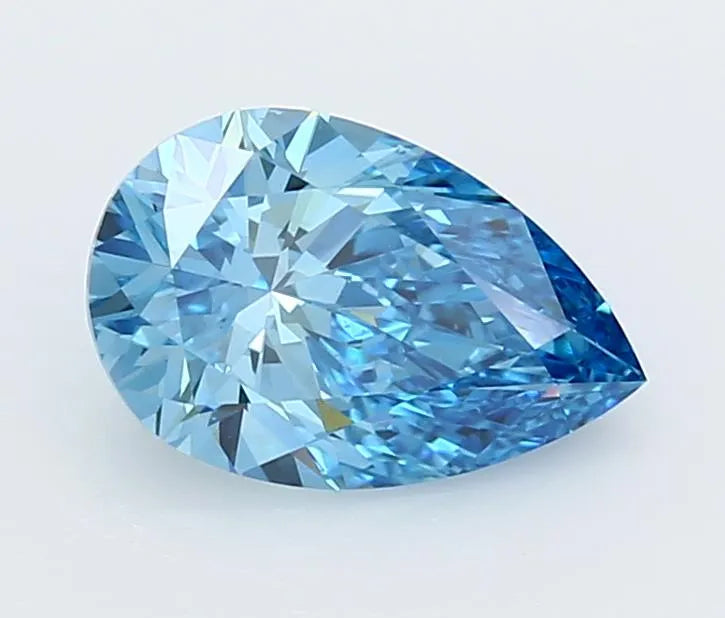 1.98ct Pear Lab Grown Diamond (Colour Fancy Vivid Blue, Clarity VVS2, IGI Certified)