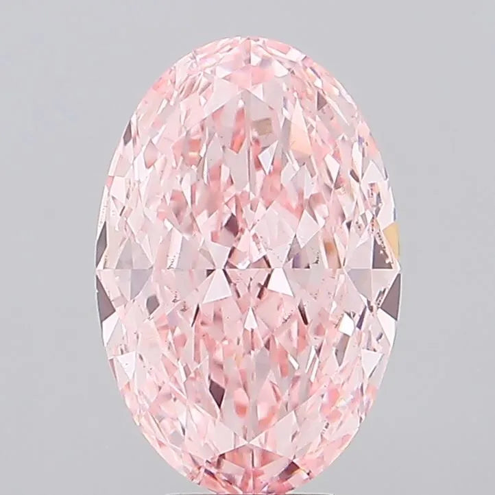 7.05ct Oval Lab Grown Diamond (Colour Fancy Intense Pink, Clarity VS2, IGI Certified)