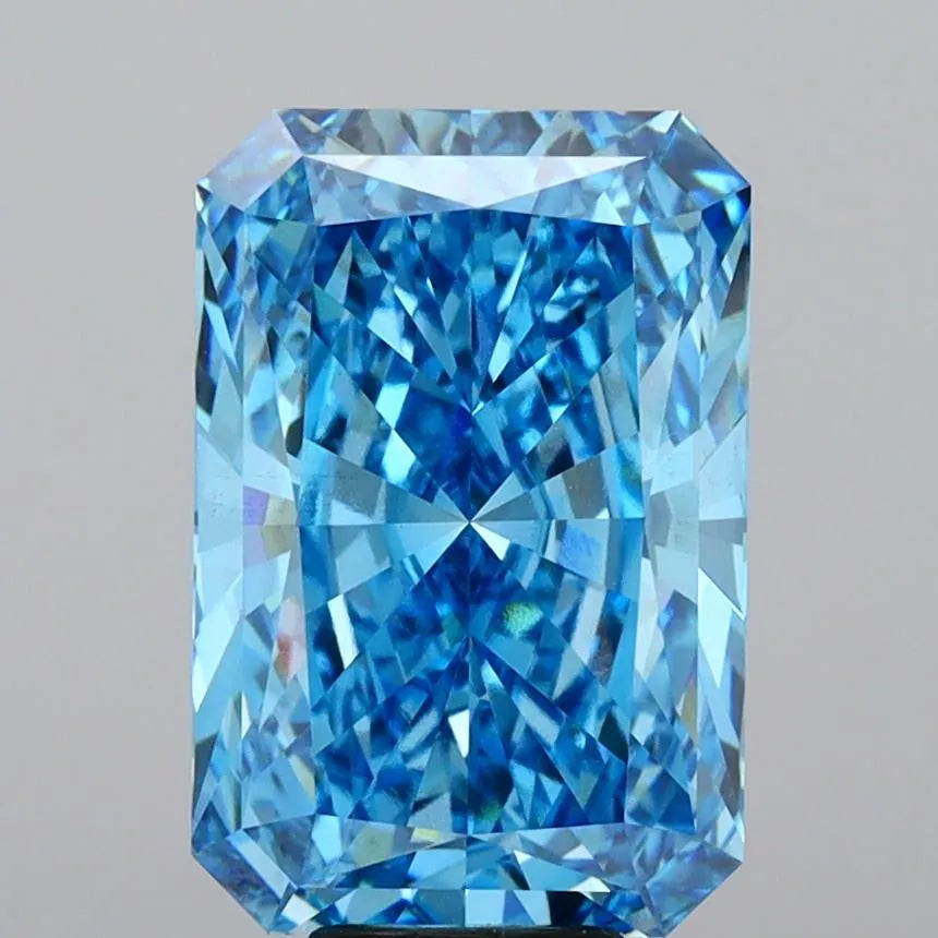 10.03ct Radiant Lab Grown Diamond (Colour Fancy Vivid Blue, Clarity VVS2, IGI Certified)