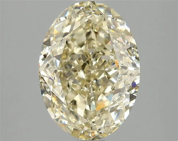 3.10ct Oval Lab Grown Diamond (Colour Fancy Yellow, Clarity VS2, IGI Certified)