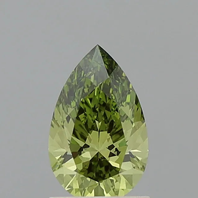 1.10ct Pear Lab Grown Diamond (Colour Fancy Vivid Green, Clarity VVS2, IGI Certified)