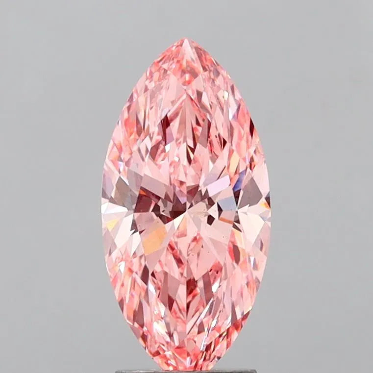 3.00ct Marquise Lab Grown Diamond (Colour Fancy Vivid Pink, Clarity VS2, IGI Certified)