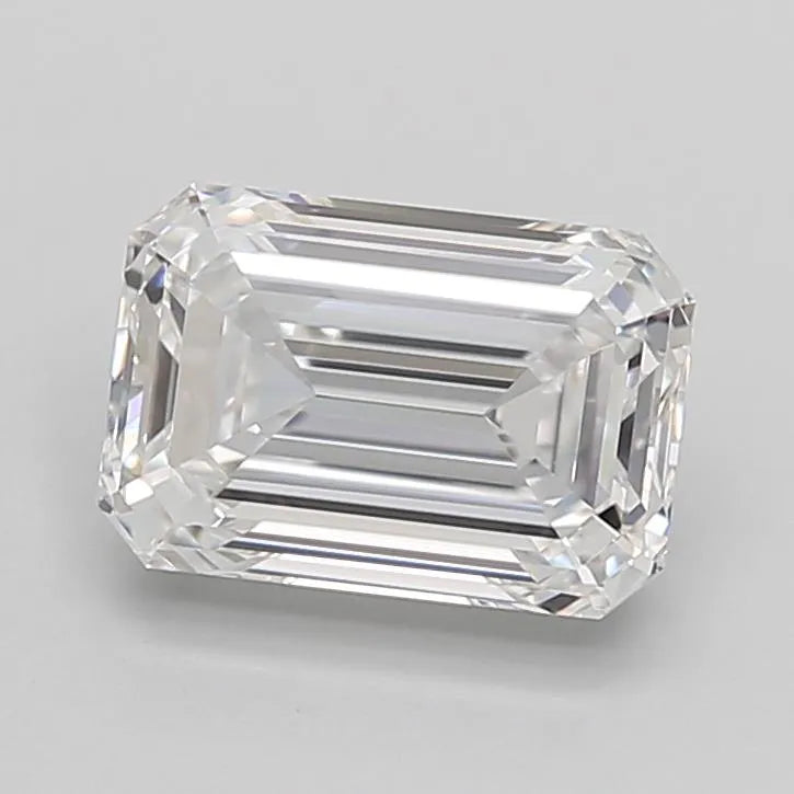 2.00ct Emerald Lab Grown Diamond (Colour D, Clarity IF, Cut EX, IGI Certified)