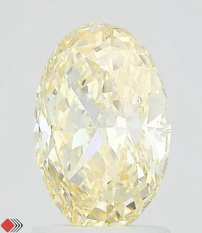2.00ct Oval Lab Grown Diamond (Colour Fancy Yellow, Clarity VVS2, IGI Certified)
