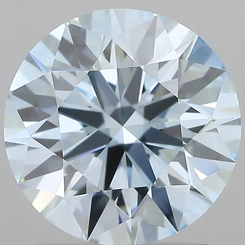 2.00ct Round Lab Grown Diamond (Colour Fancy Intense Blue, Clarity VVS1, Cut ID, IGI Certified)