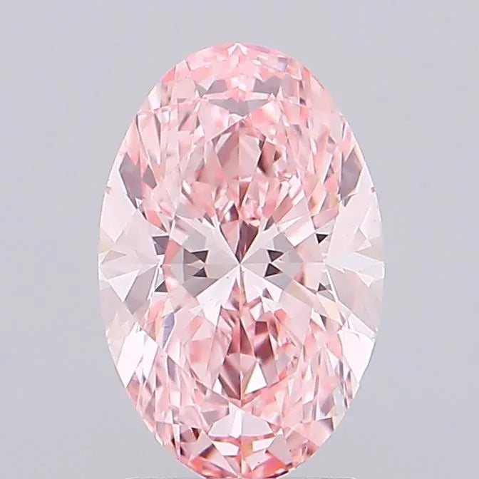 2.02ct Oval Lab Grown Diamond (Colour Fancy Vivid Pink, Clarity VS1, IGI Certified)