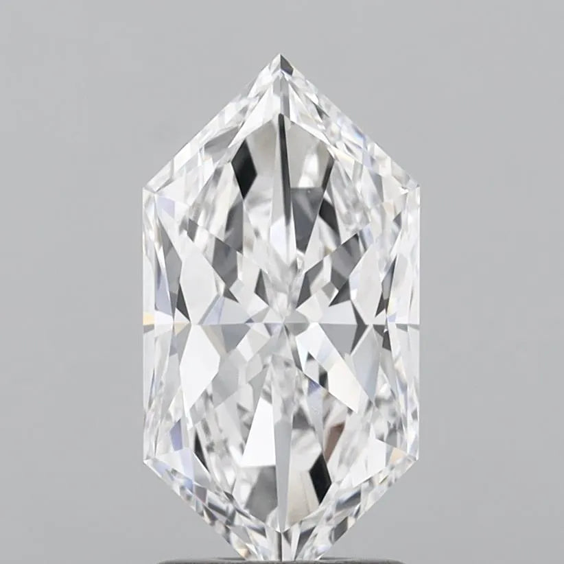 2.05ct Hexagonal Lab Grown Diamond (Colour D, Clarity IF, IGI Certified)