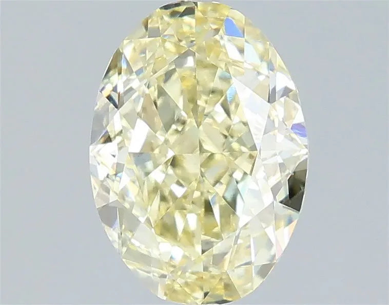 2.05ct Oval Lab Grown Diamond (Colour Fancy Light Yellow, Clarity VS1, IGI Certified)