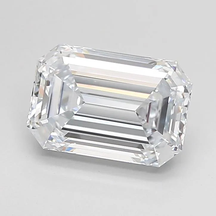 2.07ct Emerald Lab Grown Diamond (Colour F, Clarity VVS1, Cut EX, IGI Certified)