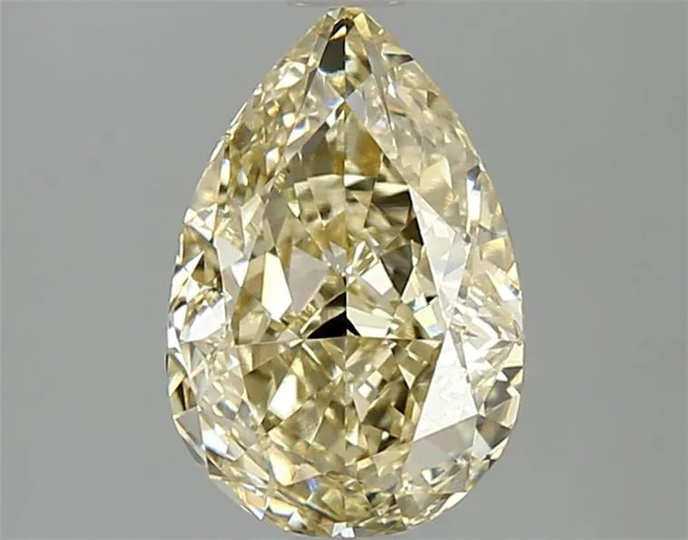 2.09ct Pear Lab Grown Diamond (Colour Fancy Light Yellow, Clarity VS1, IGI Certified)