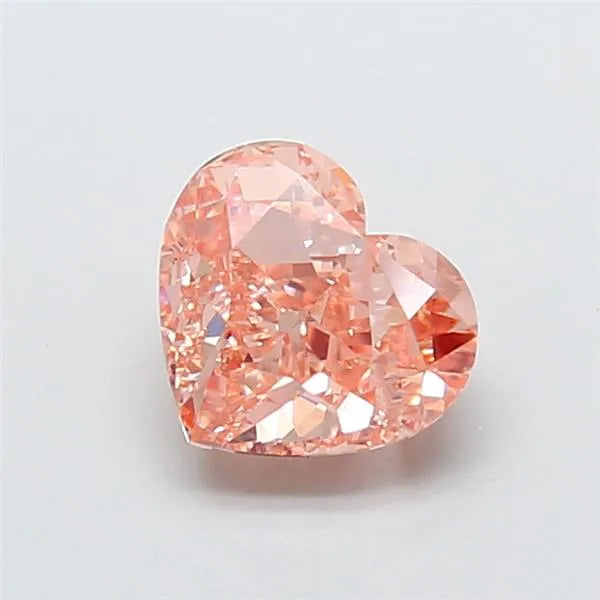 2.10ct Heart Lab Grown Diamond (Colour Fancy Intense Brownish Pink, Clarity VVS2, IGI Certified)