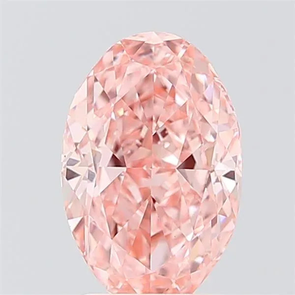 2.10ct Oval Lab Grown Diamond (Colour Fancy Vivid Pink, Clarity VS1, IGI Certified)
