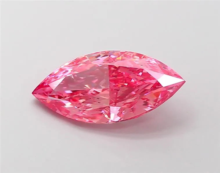2.30ct Marquise Lab Grown Diamond (Colour Fancy Vivid Pink, Clarity VS2, IGI Certified)