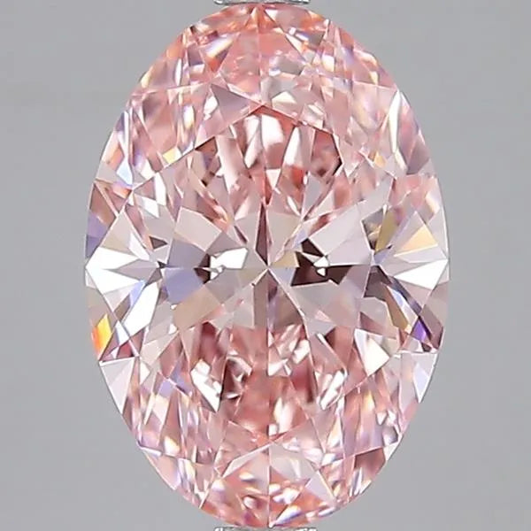 2.32ct Oval Lab Grown Diamond (Colour Fancy Vivid Pink, Clarity VS1, IGI Certified)