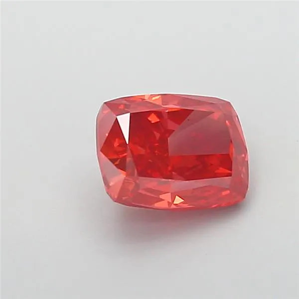 2.42ct Cushion modified Lab Grown Diamond (Colour Fancy Vivid Red, Clarity VS2, IGI Certified)