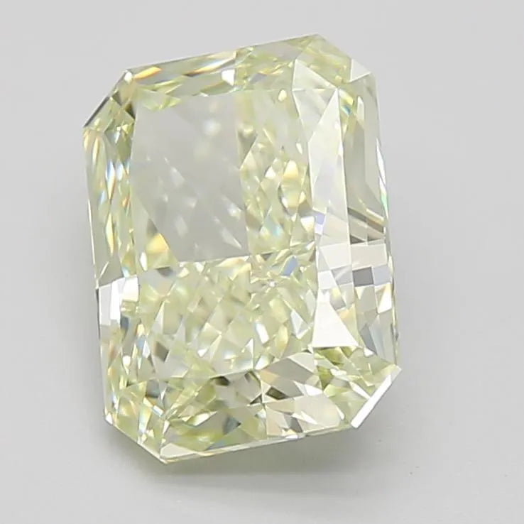 2.50ct Radiant Lab Grown Diamond (Colour Fancy Light Yellow, Clarity IF, Cut VG, IGI Certified)