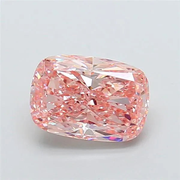 2.55ct Cushion modified Lab Grown Diamond (Colour Fancy Intense Pink, Clarity VS2, IGI Certified)