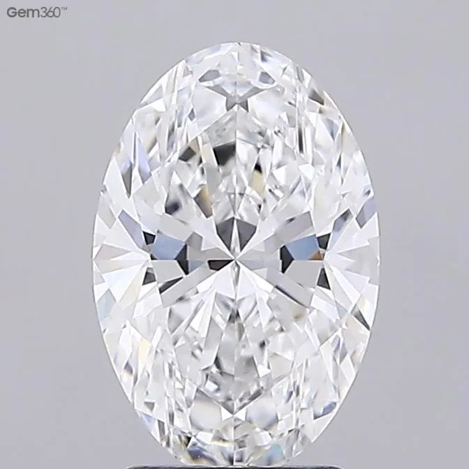 2.55ct Oval Lab Grown Diamond (Colour E, Clarity VVS2, IGI Certified)