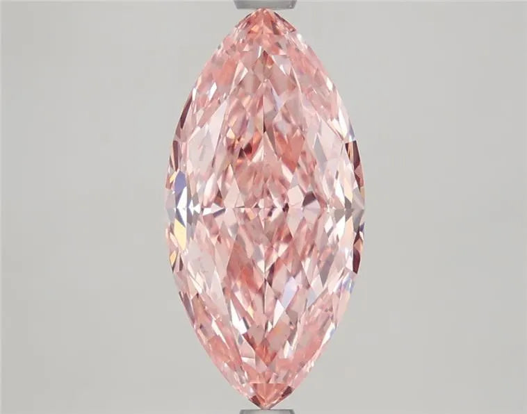 2.60ct Marquise Lab Grown Diamond (Colour Fancy Vivid Pink, Clarity VVS2, IGI Certified)