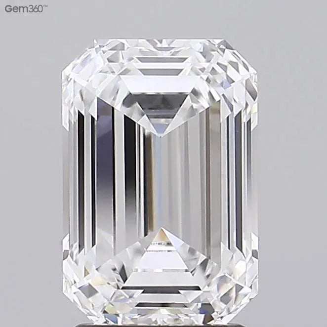 2.66ct Emerald Lab Grown Diamond (Colour E, Clarity IF, IGI Certified)