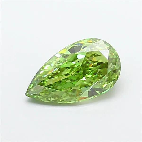 2.69ct Pear Lab Grown Diamond (Colour Fancy Vivid Green, Clarity VS1, IGI Certified)